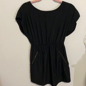 Black mini dress
